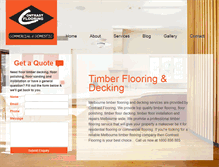 Tablet Screenshot of contrastflooring.com.au